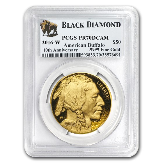 2016-W 1 oz Proof Gold Buffalo PR-70 PCGS (Black Diamond) 2016-W 1 oz Proof Gold Buffalo PR-70 PCGS (Black Diamond)